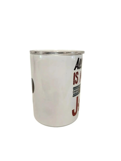 All I need is my jeep and dog, 10oz double-walled Insulated Coffe Tumbler Dis An Dat Tumbler Store