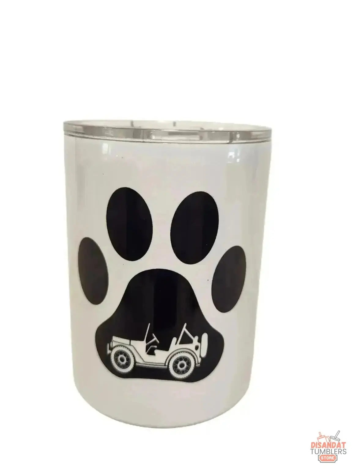 All I need is my jeep and dog, 10oz double-walled Insulated Coffe Tumbler Dis An Dat Tumbler Store