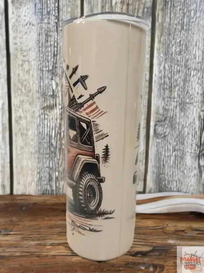 American Jeep 20oz Tumbler - Eco-Friendly & Reusable - Dis An Dat Tumbler Store