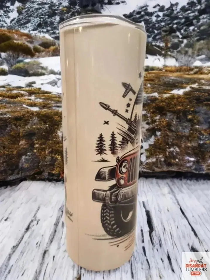 American Jeep 20oz Tumbler - Eco-Friendly & Reusable - Dis An Dat Tumbler Store