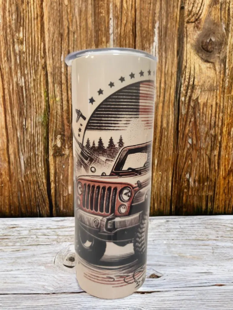 American Jeep 20oz Tumbler A Little Dis An Dat Tumblers