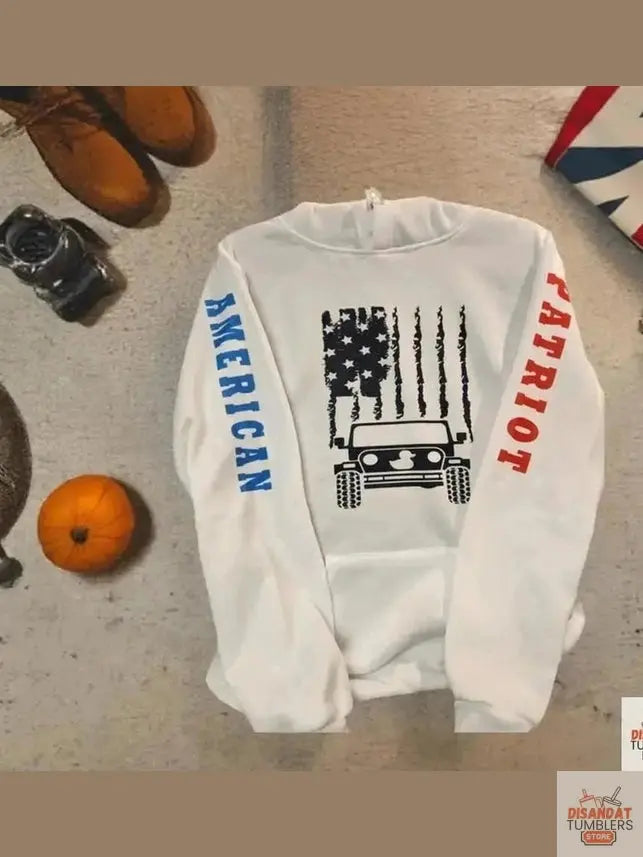 American Patriot Jeep Hoodie Dis An Dat Tumbler Store