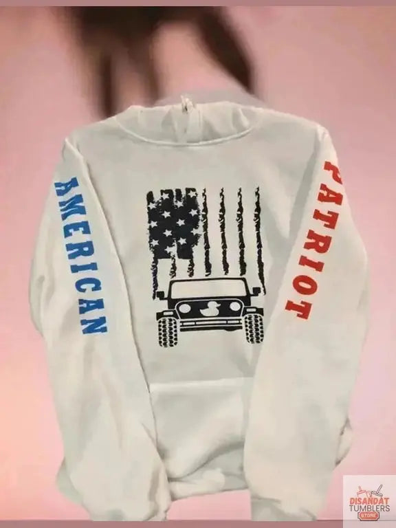 American Patriot Jeep Hoodie Dis An Dat Tumbler Store
