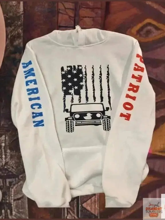 American Patriot Jeep Hoodie Dis An Dat Tumbler Store