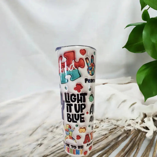 Light it up blue 20oz Tumbler DisAnDat