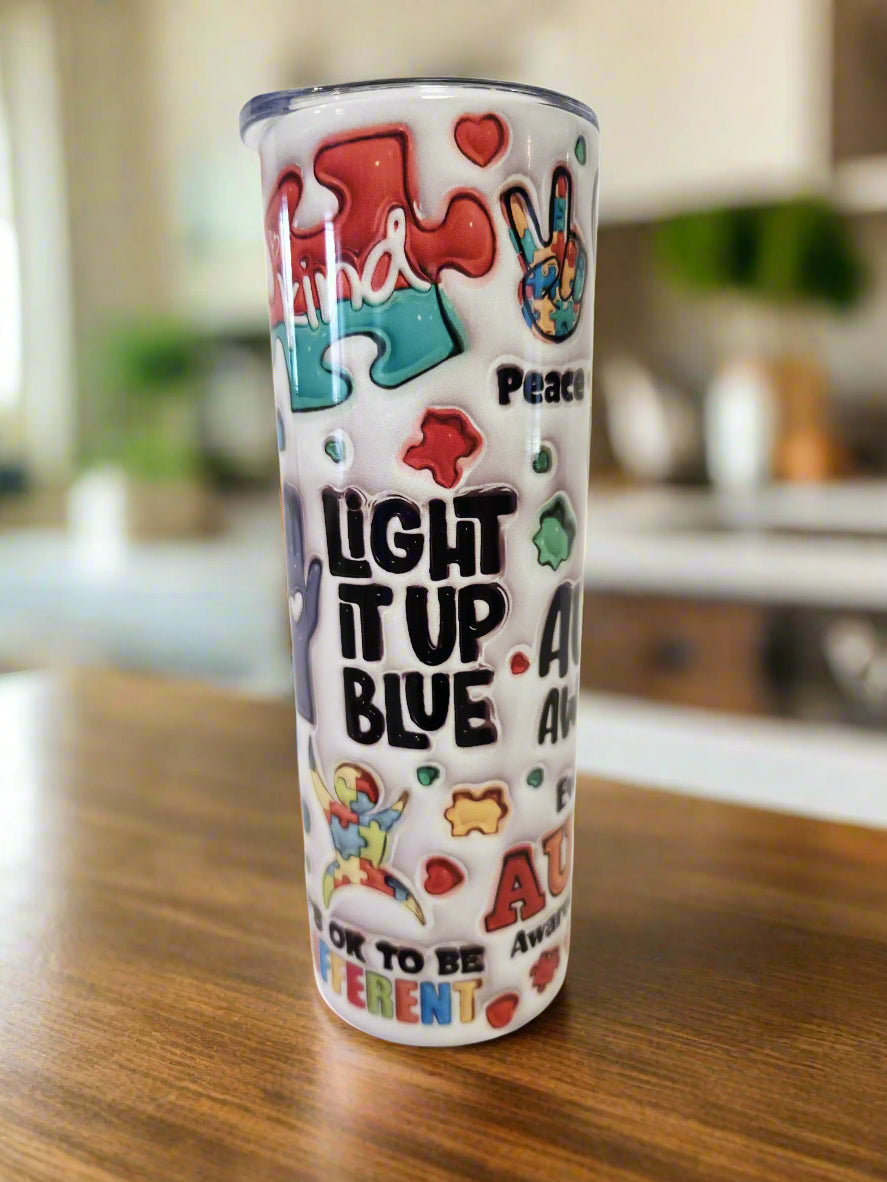 Autism 20oz Tumblers - Image #3