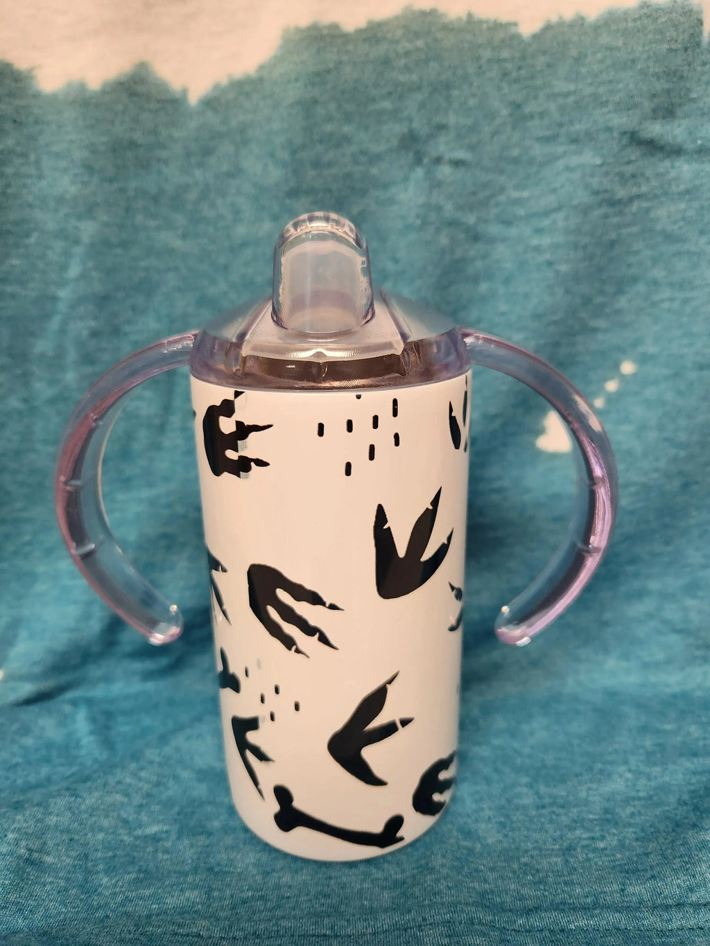 Custom 12oz Dinosaurs Sippy Tumbler - Image #2