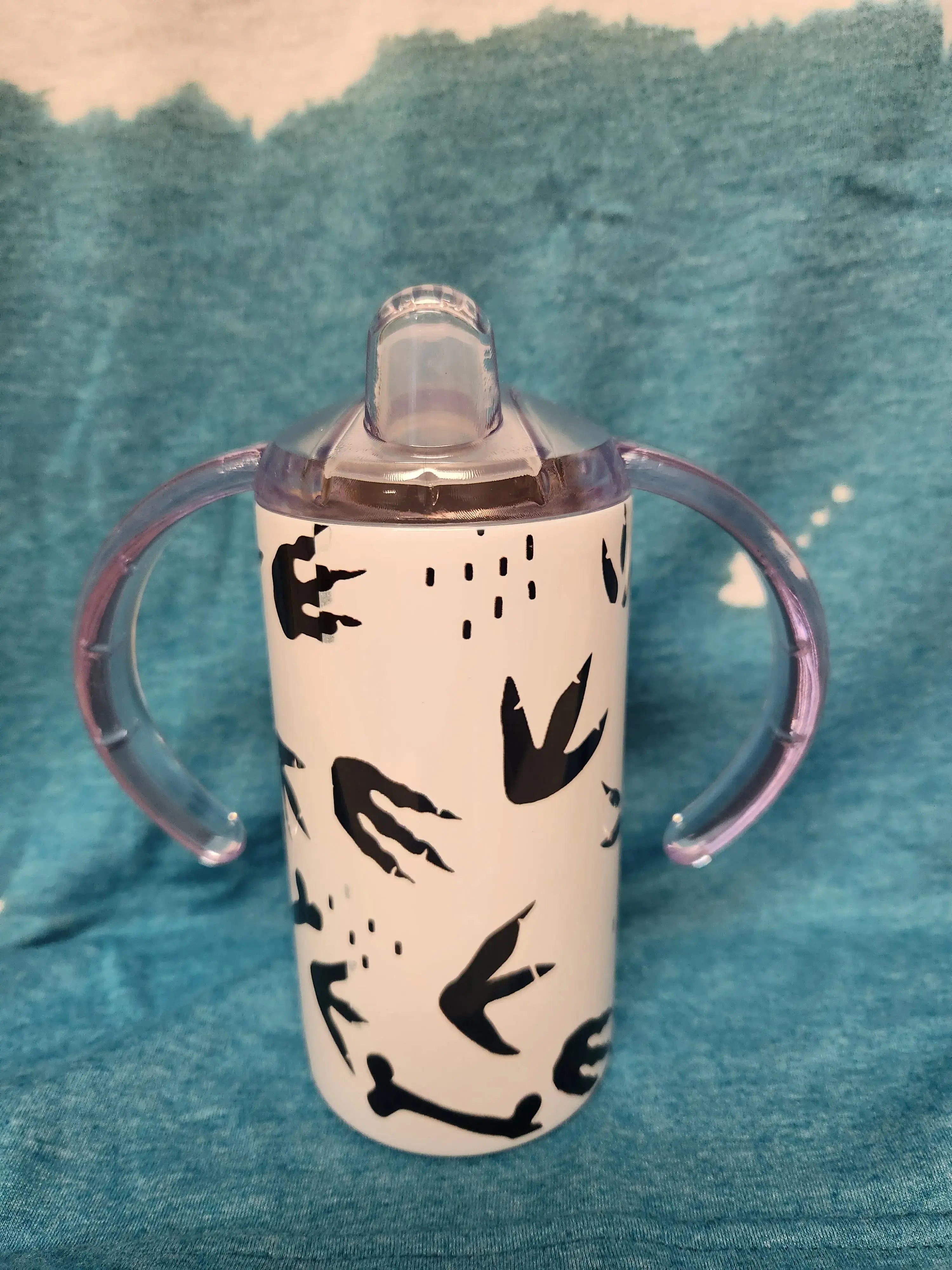 Custom 12oz Dinosaurs Sippy Tumbler - Image #2