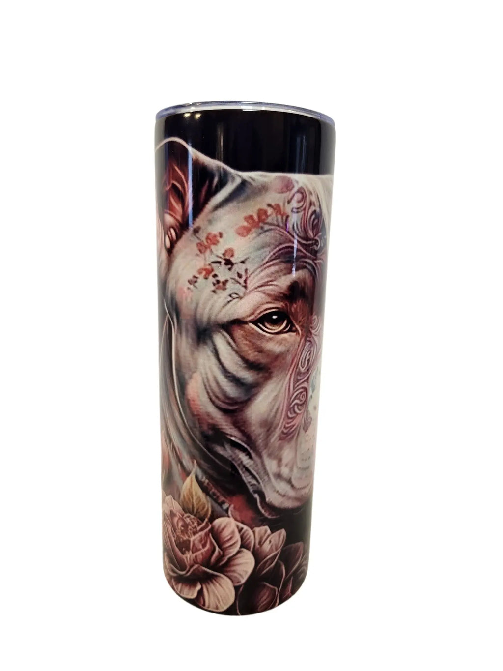 Beautiful Blue Pitbull custom 20oz Tumbler drinkware A Little Dis An Dat Tumblers