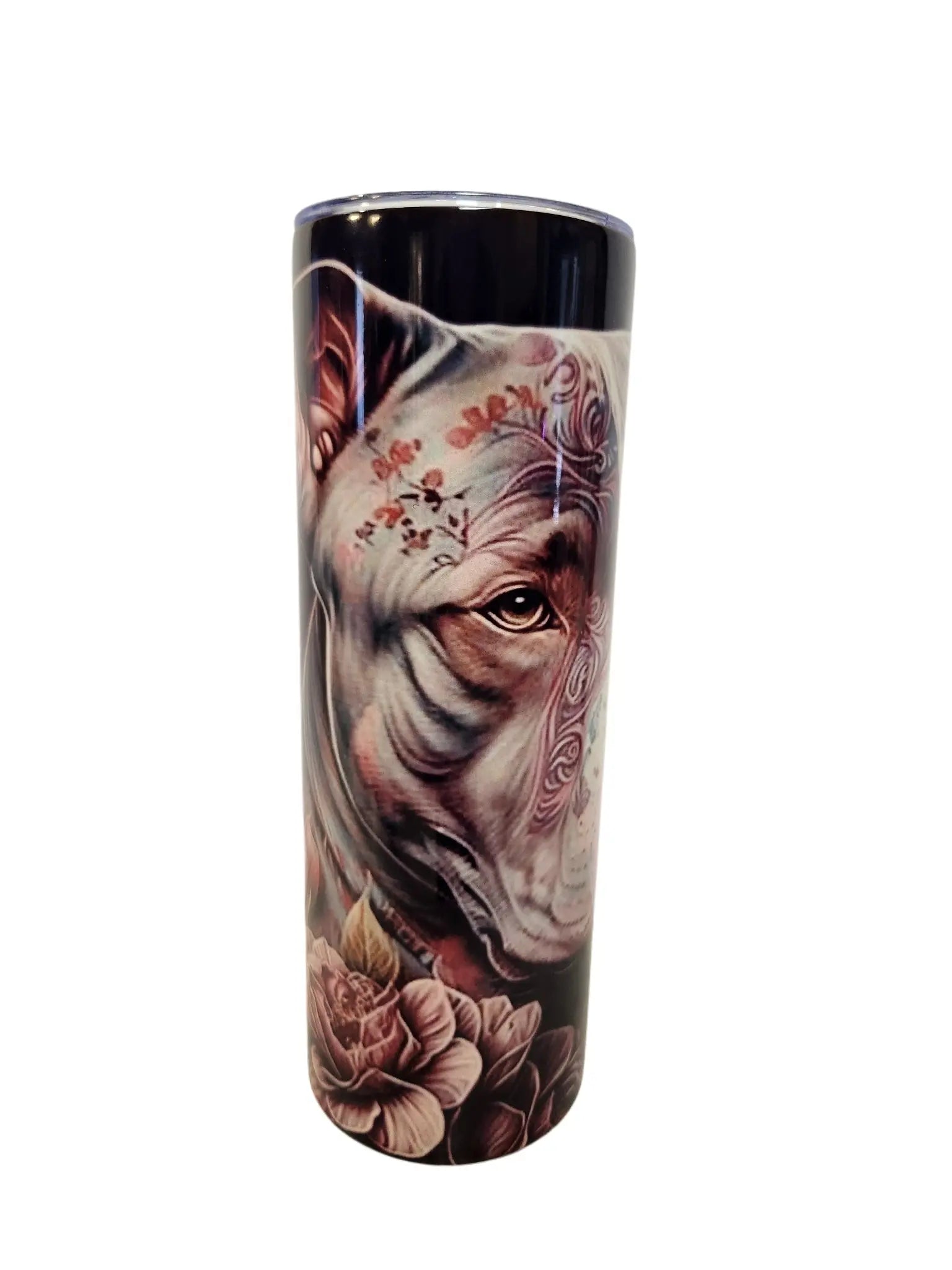 Beautiful Blue Pitbull custom 20oz Tumbler drinkware A Little Dis An Dat Tumblers