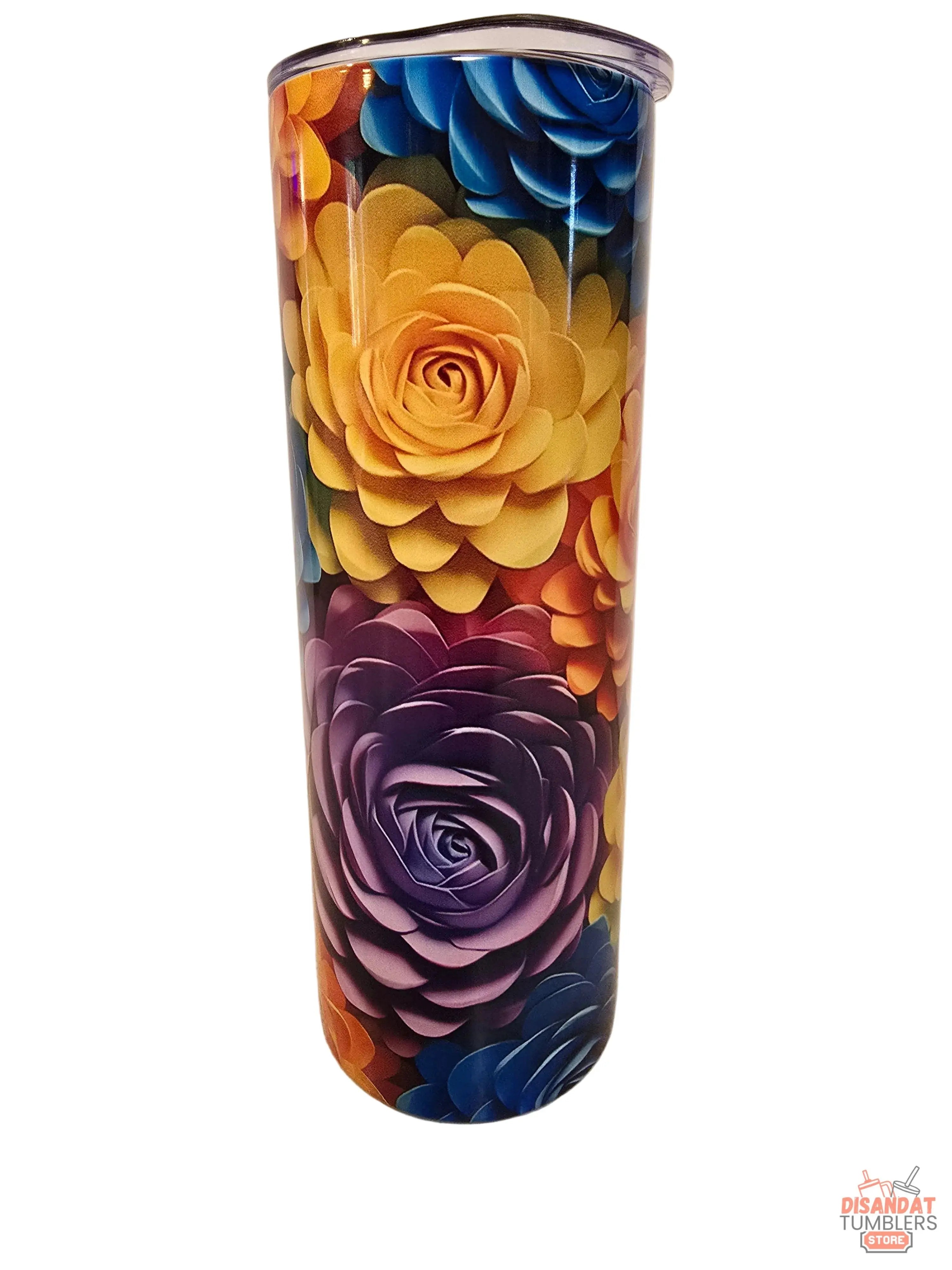 Beautiful Floral 20oz / 30oz Tumbler - Dis An Dat Tumbler Store