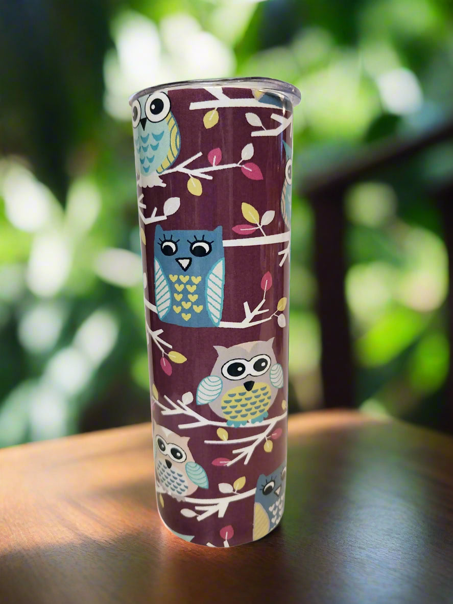 Custom 20oz Mutiple Owls Tumbler - Image #1