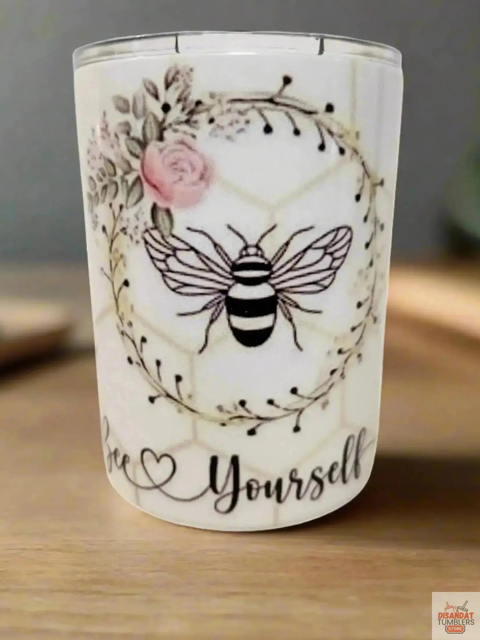 Bee Yourself 10oz Coffee Tumbler Dis An Dat Tumbler Store