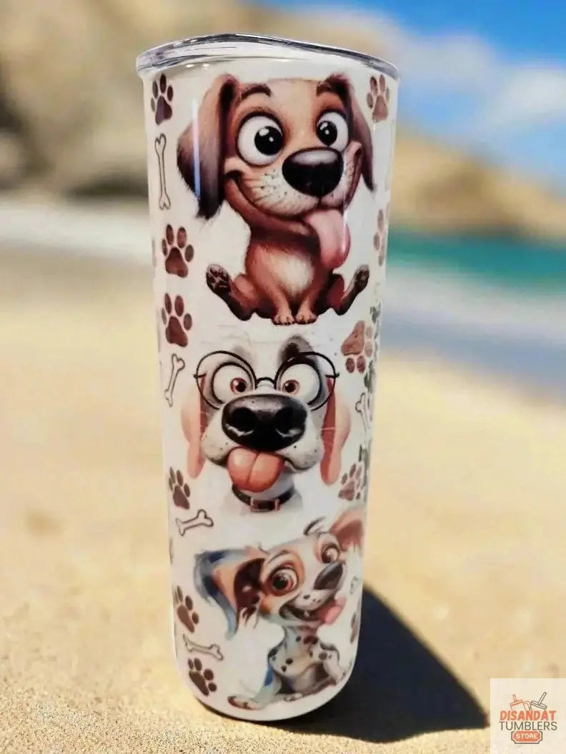 Life is better with dogs 20oz Tumblers DisAnDat