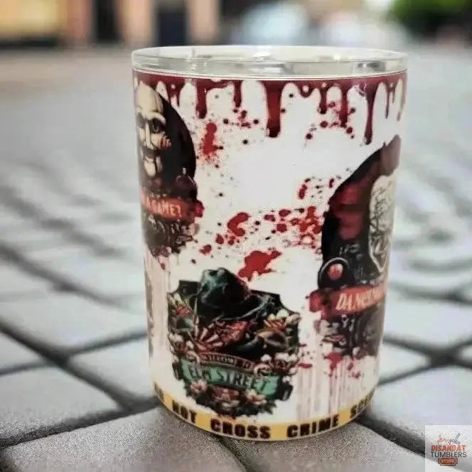 Bloody horror 10oz double-walled Insulated Coffe Tumbler Dis An Dat Tumbler Store