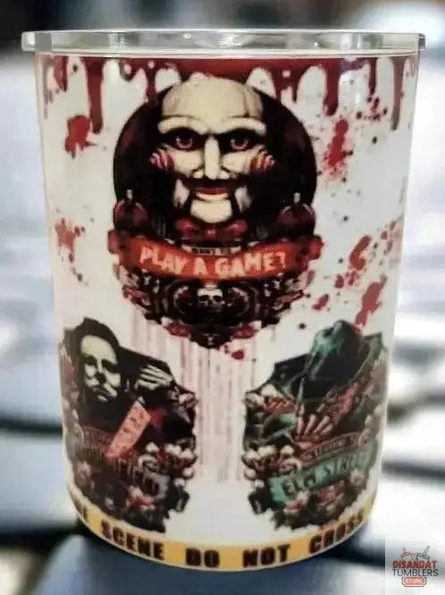 Bloody horror 10oz double-walled Insulated Coffe Tumbler Dis An Dat Tumbler Store