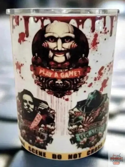 Bloody horror 10oz double-walled Insulated Coffe Tumbler Dis An Dat Tumbler Store