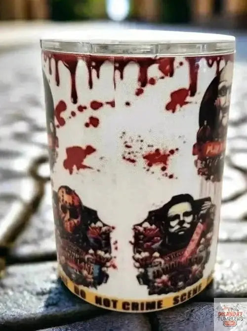 Bloody horror 10oz double-walled Insulated Coffe Tumbler Dis An Dat Tumbler Store