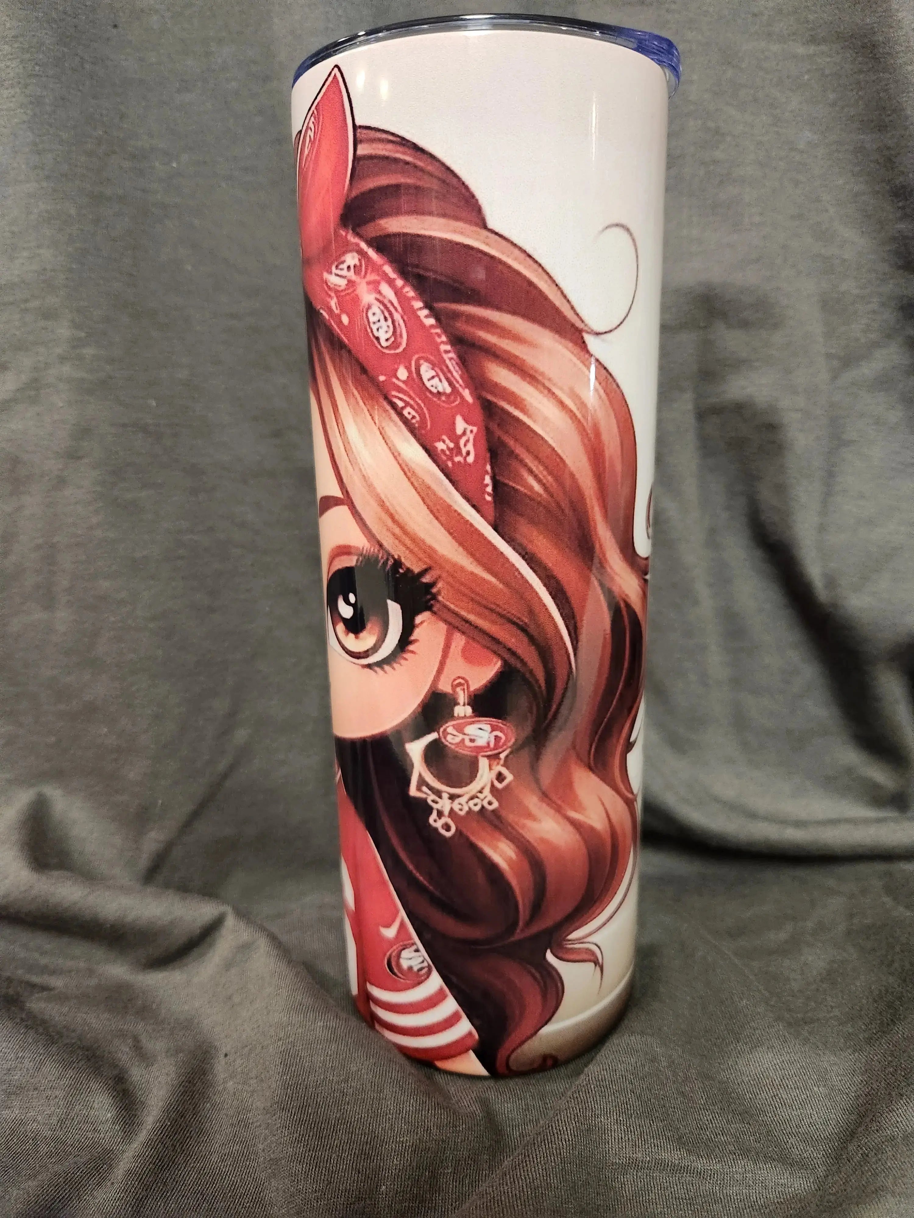 Cheer team, girl sf 20oz Tumblers - Image #3
