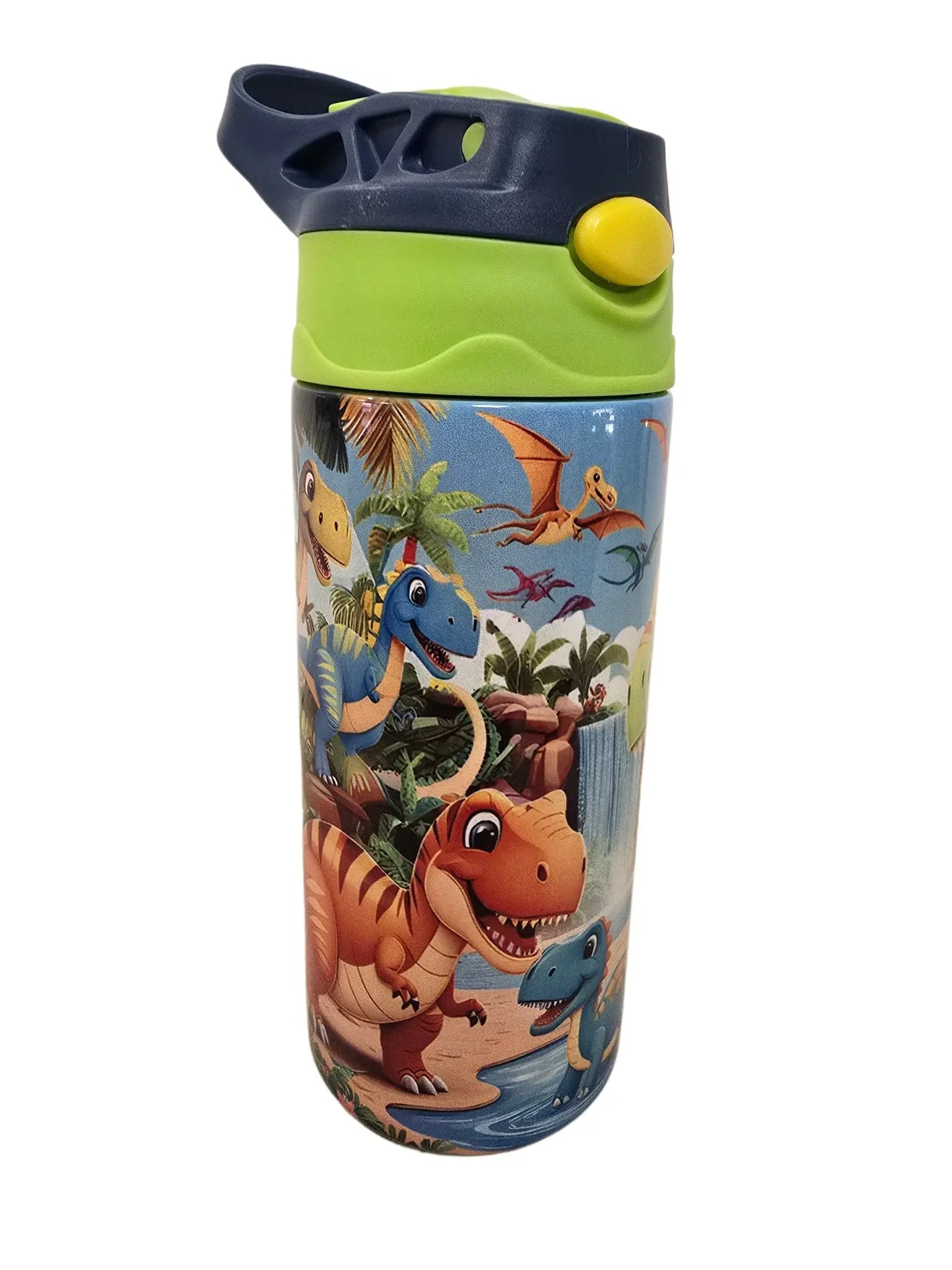 Colorful boys dinosaurs 12oz thermal tumbler A Little Dis An Dat Tumblers