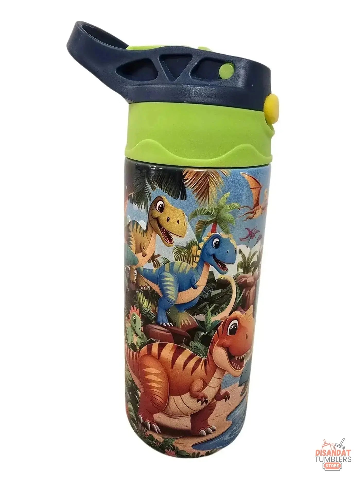 Colorful boys dinosaurs 12oz thermal tumbler Dis An Dat Tumbler Store