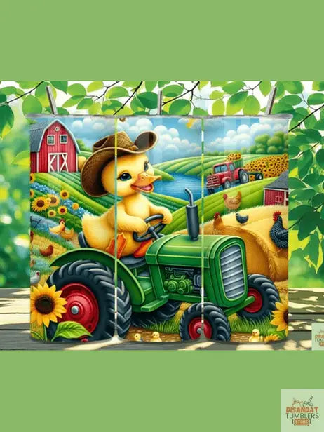 Country Duck/Tractor 12oz Kids Tumbler - Dis An Dat Tumbler Store