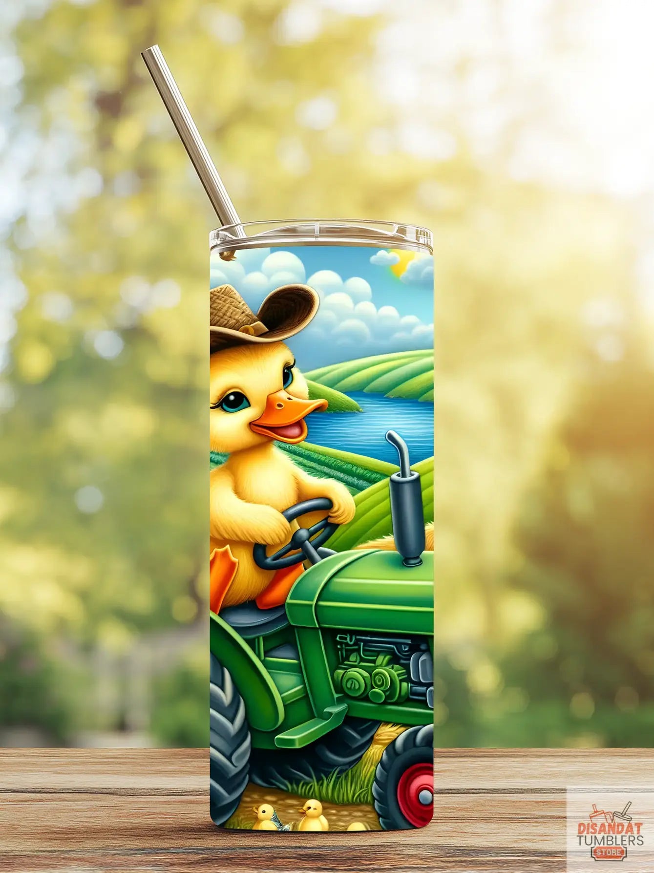 Country Duck/Tractor 12oz Kids Tumbler - Dis An Dat Tumbler Store