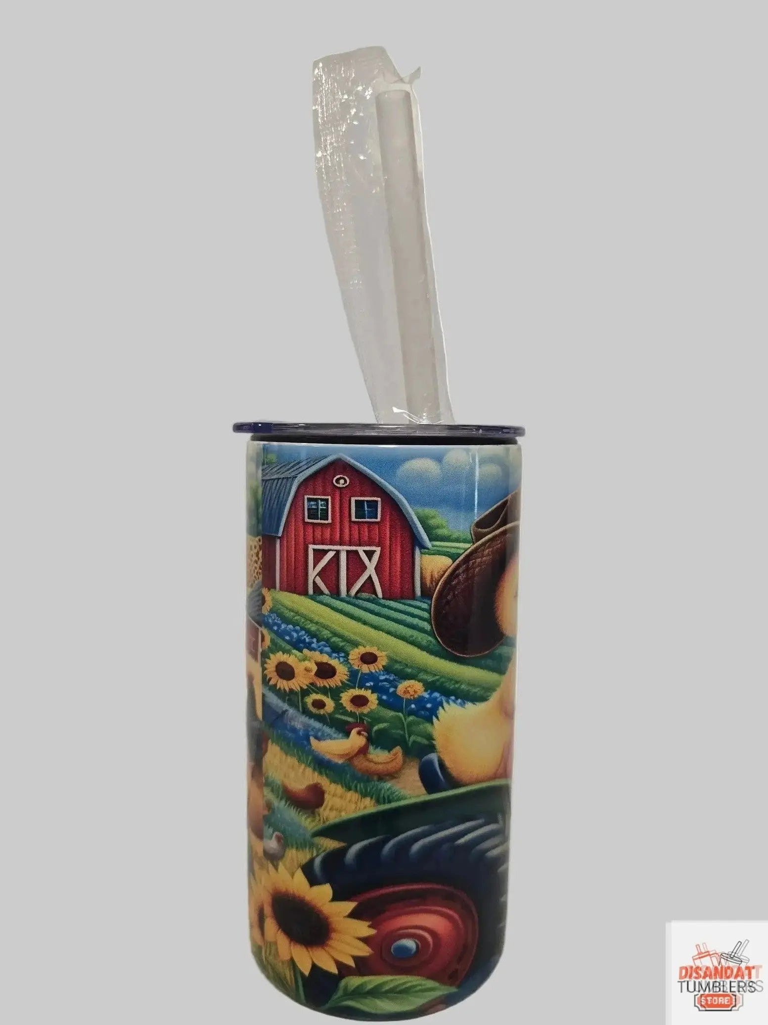 Country Duck/Tractor 12oz Kids Tumbler - Dis An Dat Tumbler Store