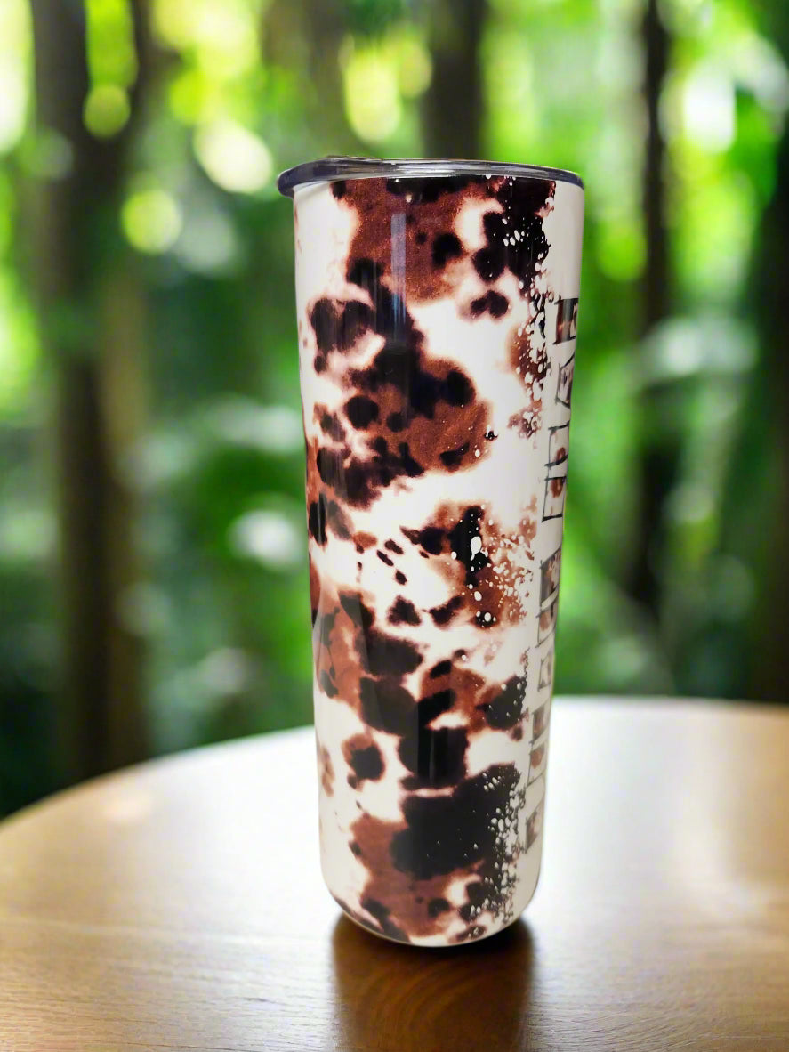 Custom 20oz cow hide Mama Tumbler - Image #2