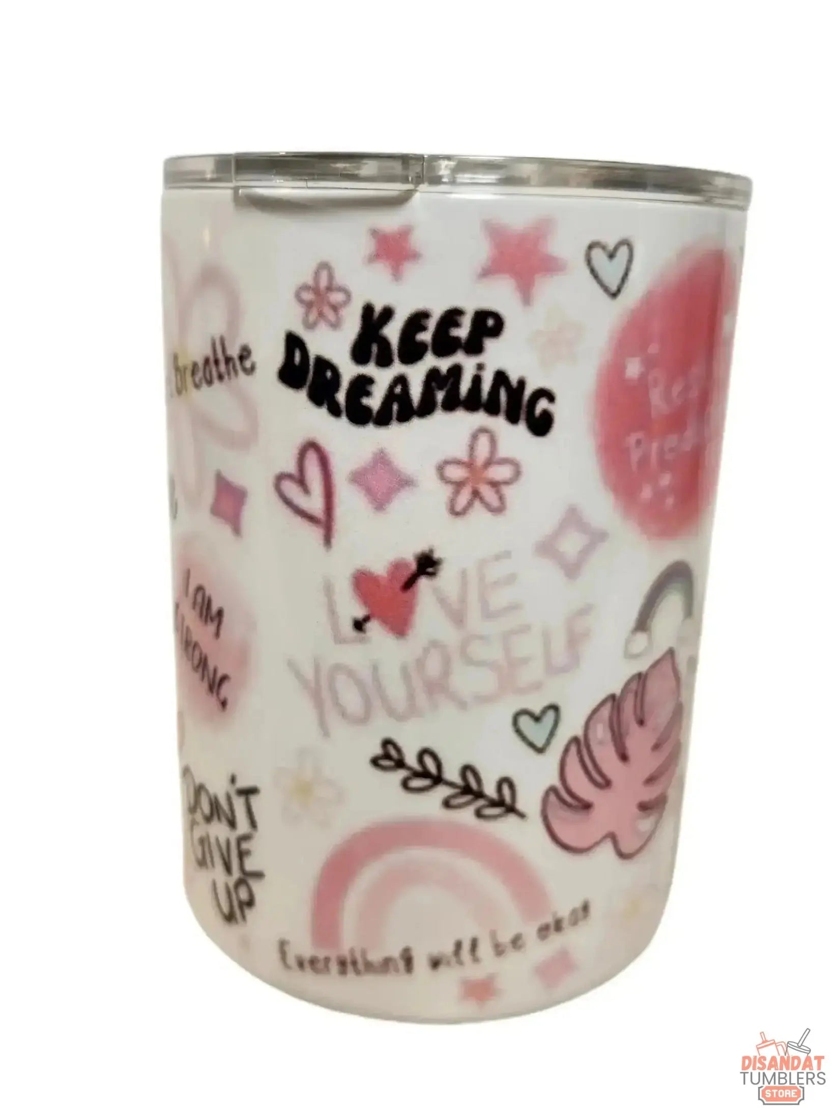 Cup of Positive 10oz coffee Tumbler Dis An Dat Tumbler Store