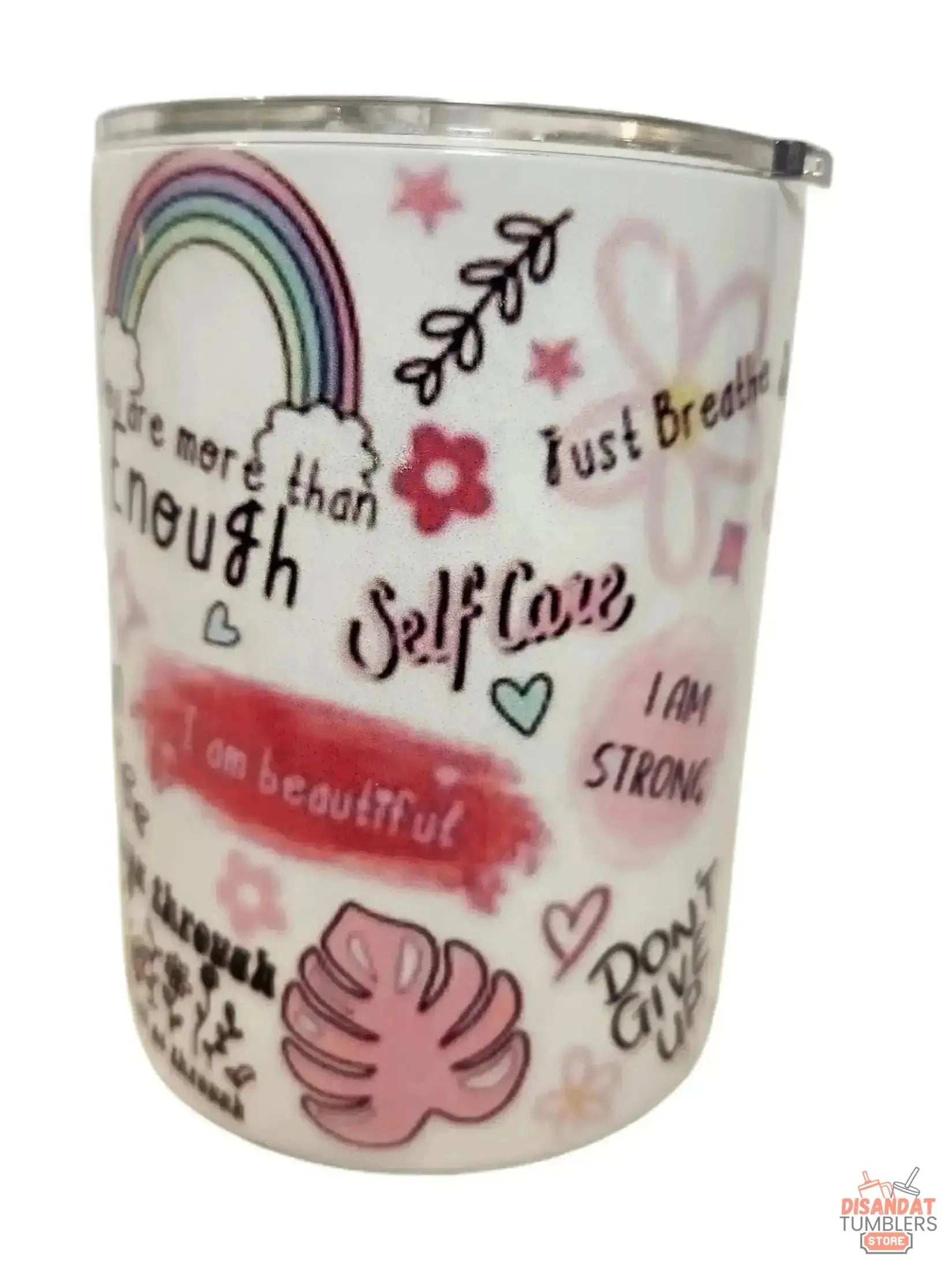 Cup of Positive 10oz coffee Tumbler Dis An Dat Tumbler Store