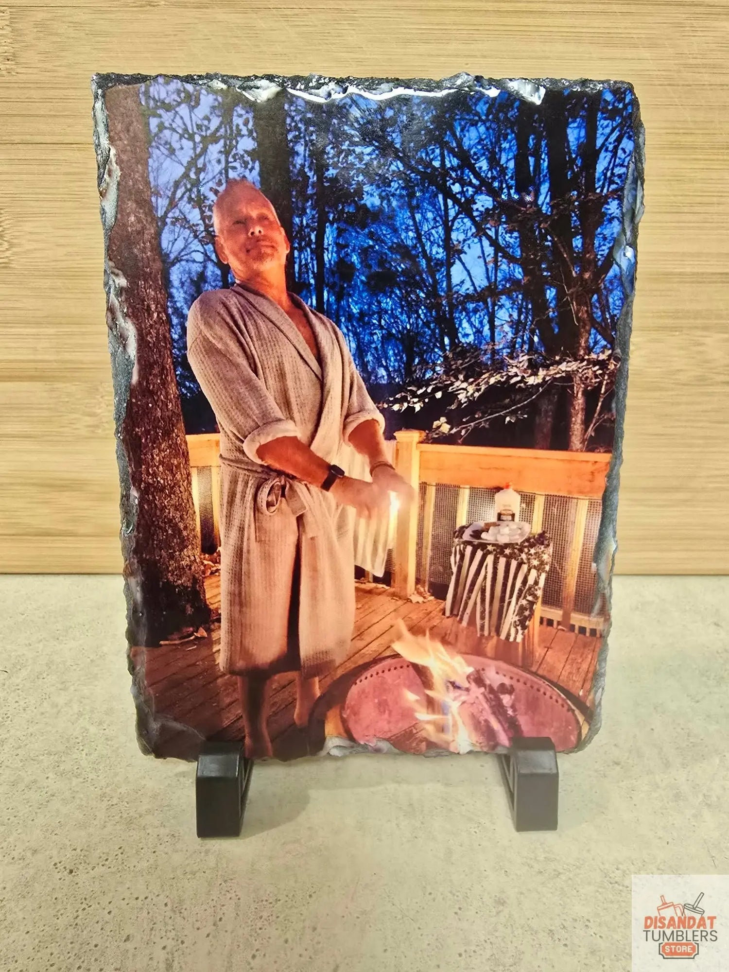 Custom Slate Photo Frame | Personalized with Your Photo Dis An Dat Tumbler Store