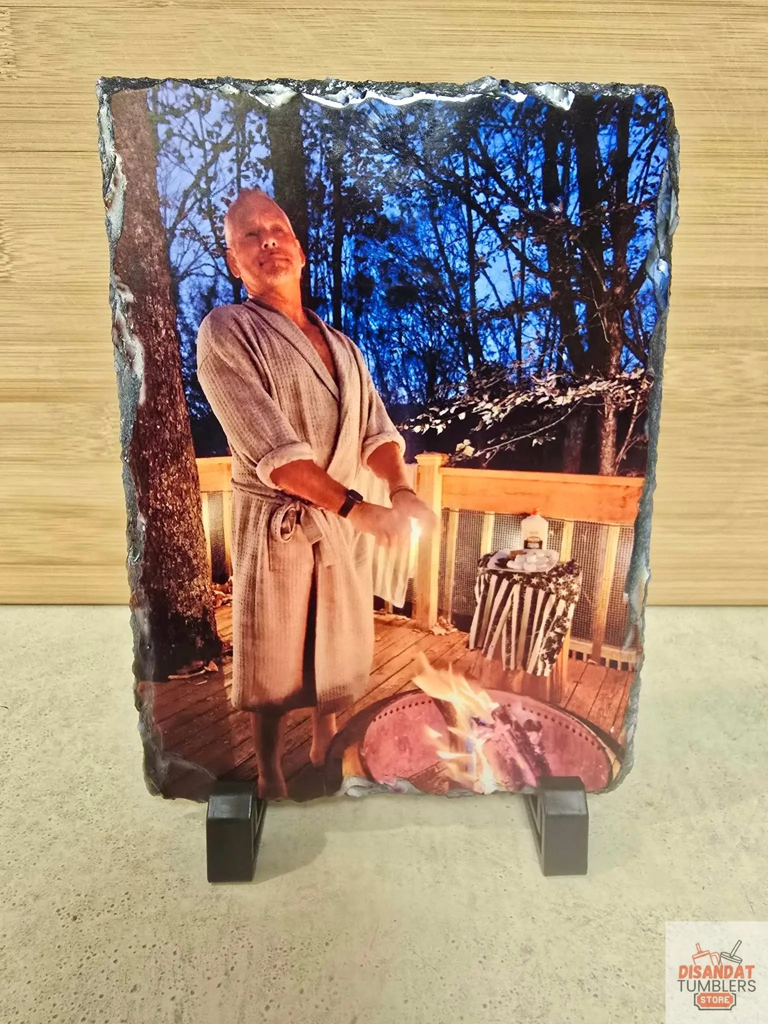Custom Slate Photo Frame | Personalized with Your Photo Dis An Dat Tumbler Store