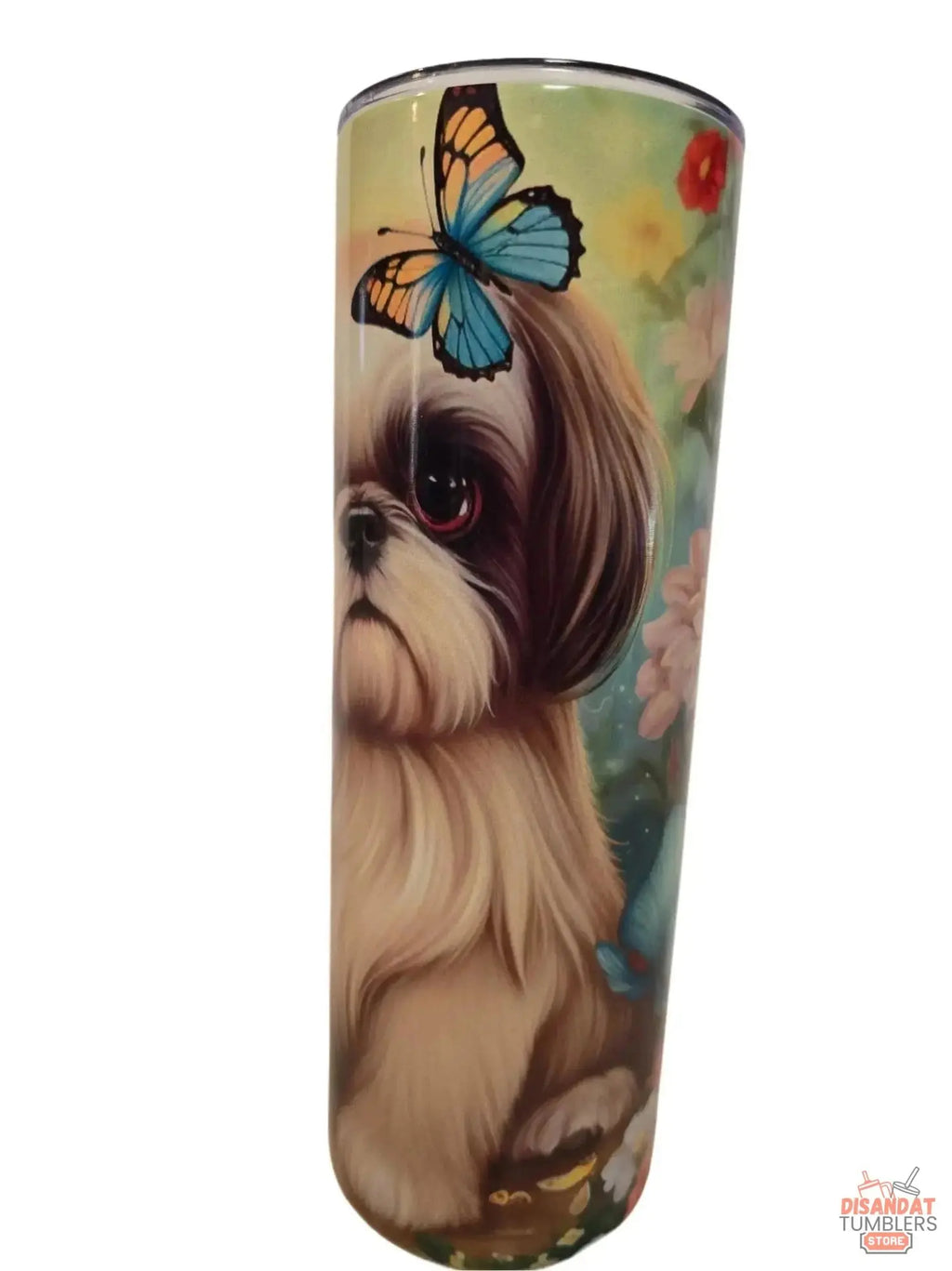 Cute Shitz with Butterfly 20oz Tumbler - Eco-Friendly & Reusable - Dis An Dat Tumbler Store