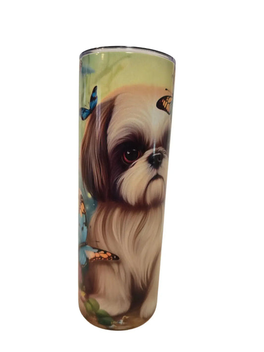 Cute Shitz with Butterfly 20oz Tumbler - Dis An Dat Tumbler Store