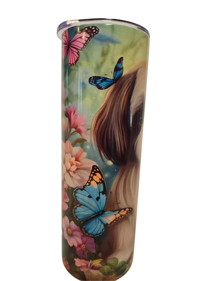 Cute Shitz with Butterfly 20oz Tumbler - Dis An Dat Tumbler Store