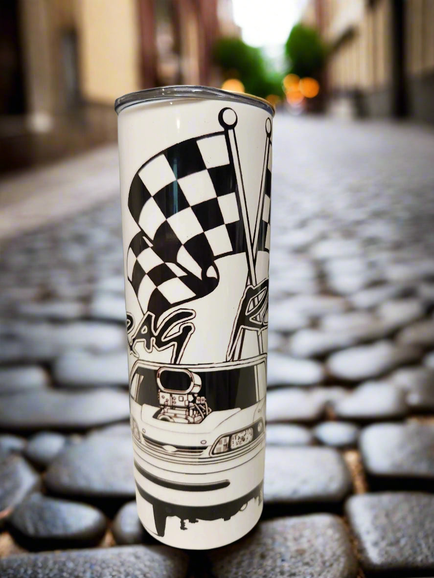 Custom 20oz Drag Racing Tumbler - Image #1