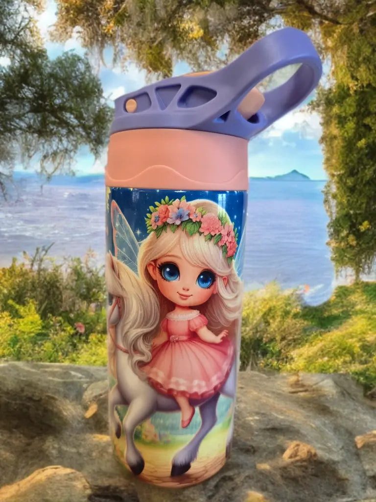 Fairy Princess with unicorn 12oz Thermal Tumbler Dis An Dat
