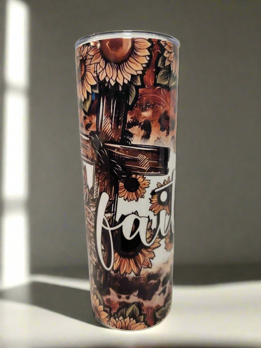 Custom 20oz Faith / Crosses Tumbler - Image #1