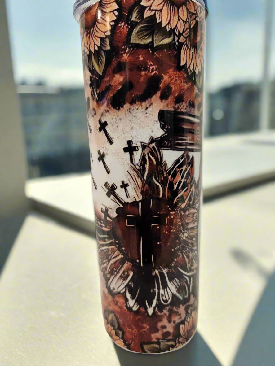 Custom 20oz Faith / Crosses Tumbler - Image #3