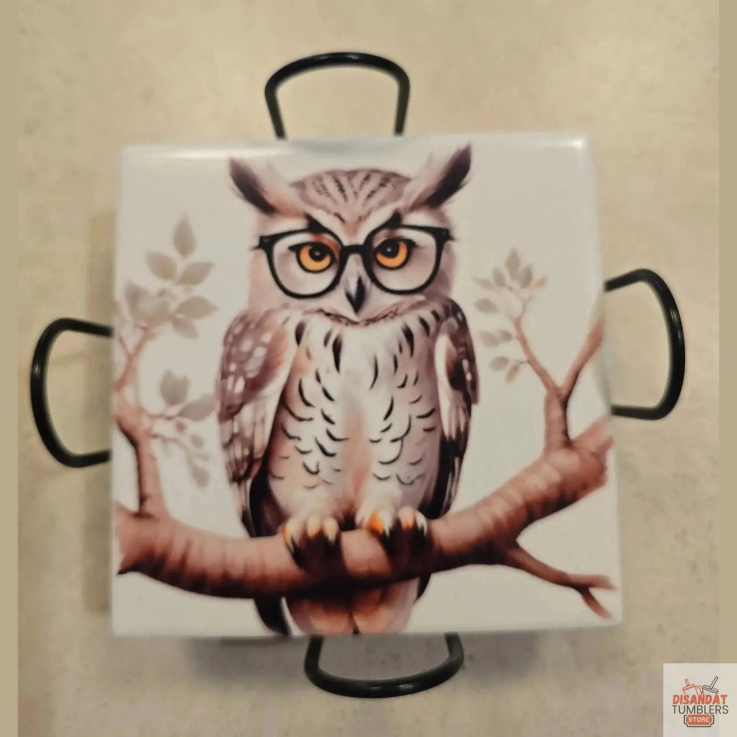Fall Owls 4-inch Coasters Dis An Dat Tumbler Store