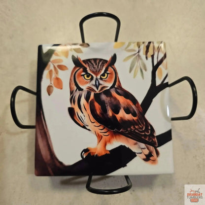 Fall Owls 4-inch Coasters Dis An Dat Tumbler Store