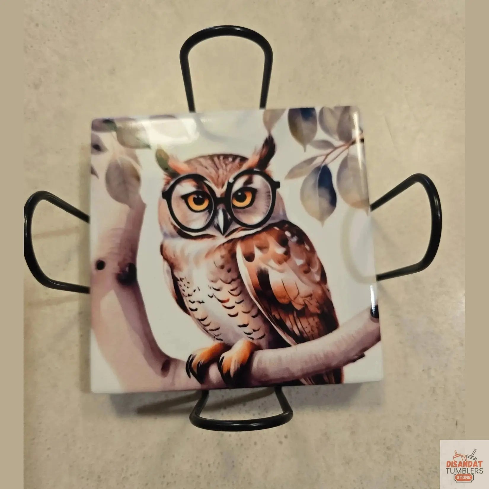 Fall Owls 4-inch Coasters Dis An Dat Tumbler Store