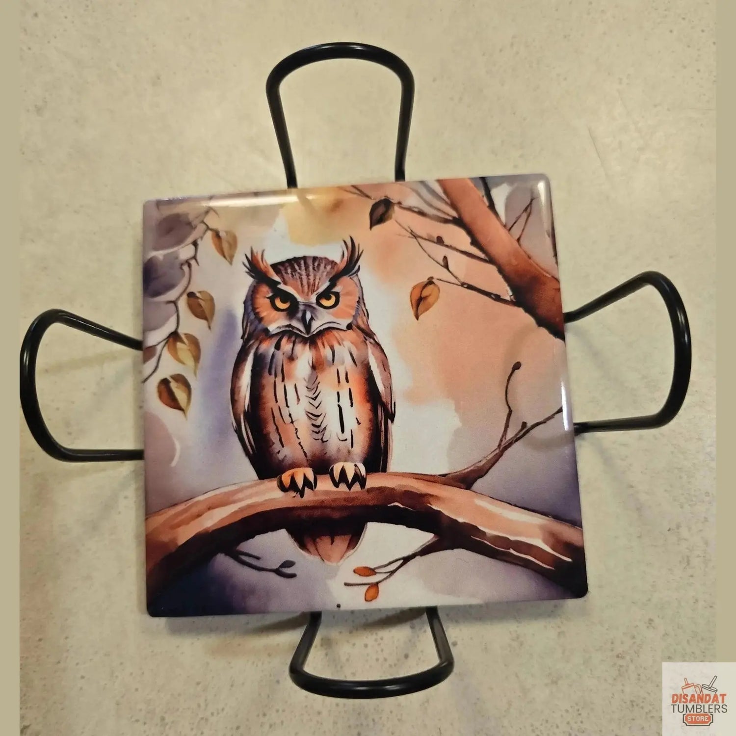 Fall Owls 4-inch Coasters Dis An Dat Tumbler Store