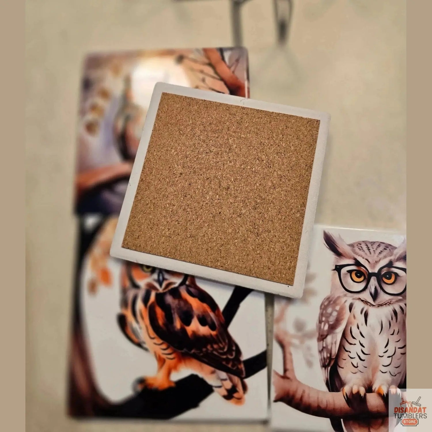 Fall Owls 4-inch Coasters Dis An Dat Tumbler Store