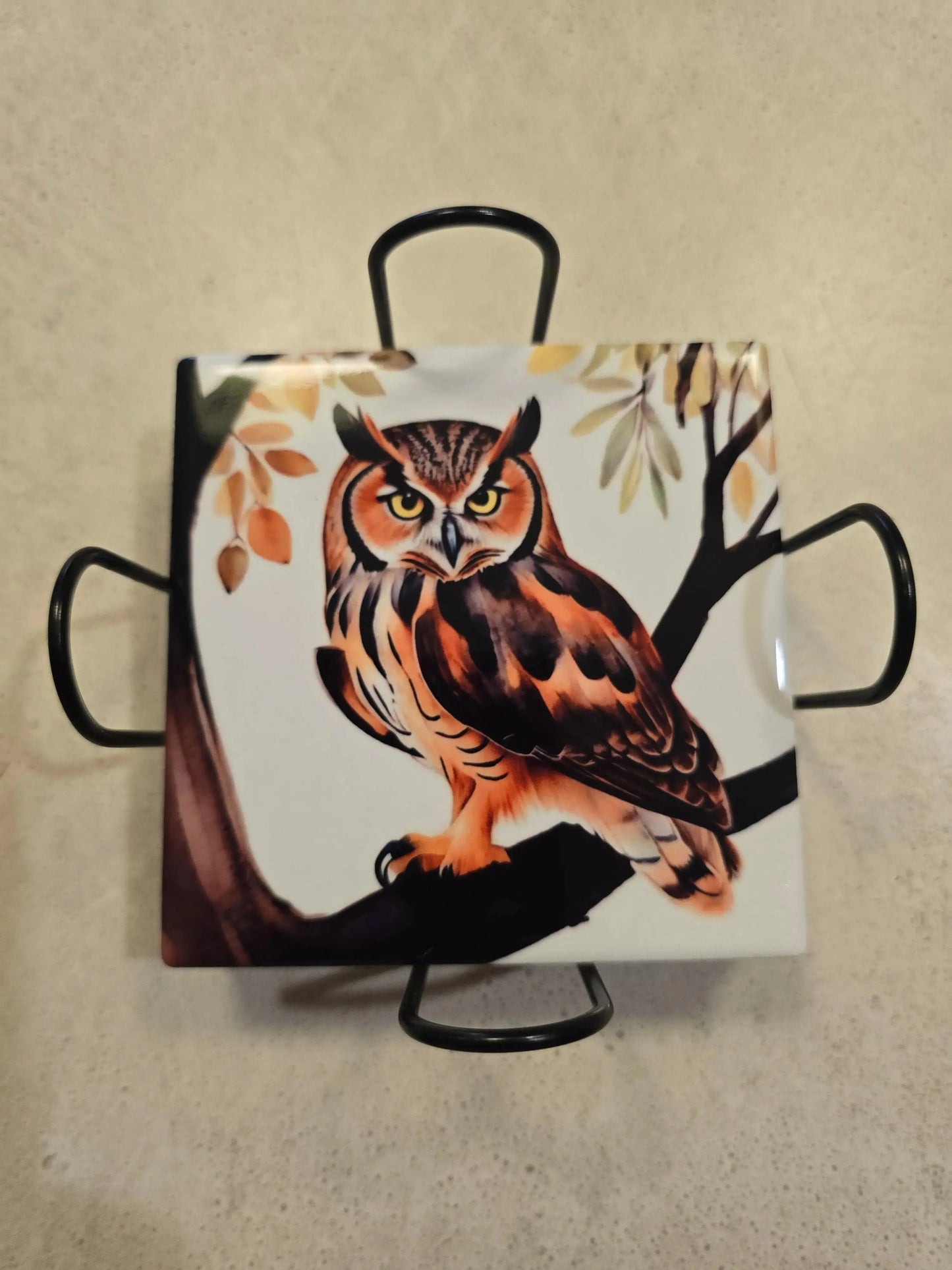 Fall Owls 4-inch Coasters Dis An Dat Tumbler Store