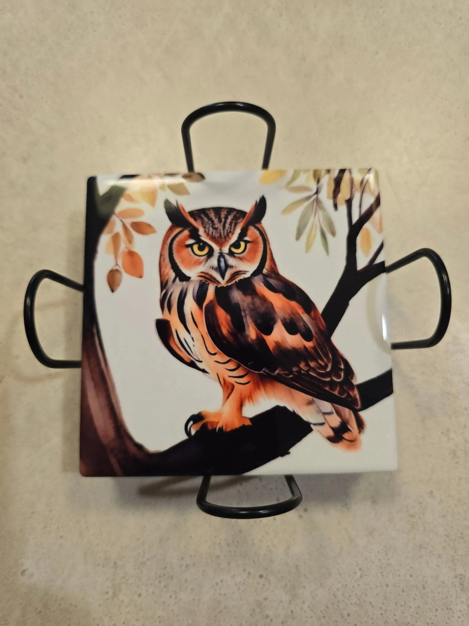 Fall Owls 4-inch Coasters Dis An Dat Tumbler Store