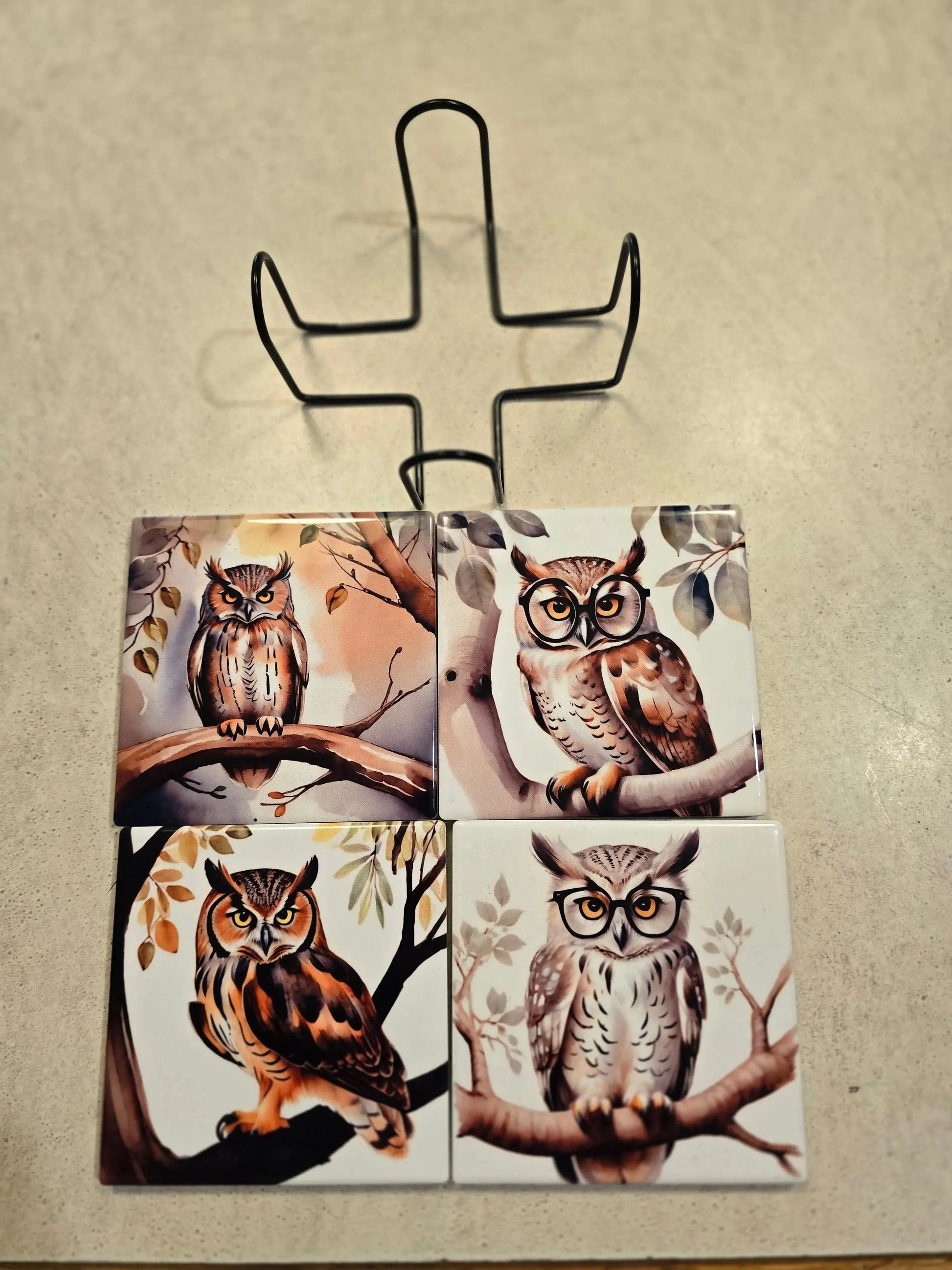Fall Owls 4-inch Coasters Dis An Dat Tumbler Store