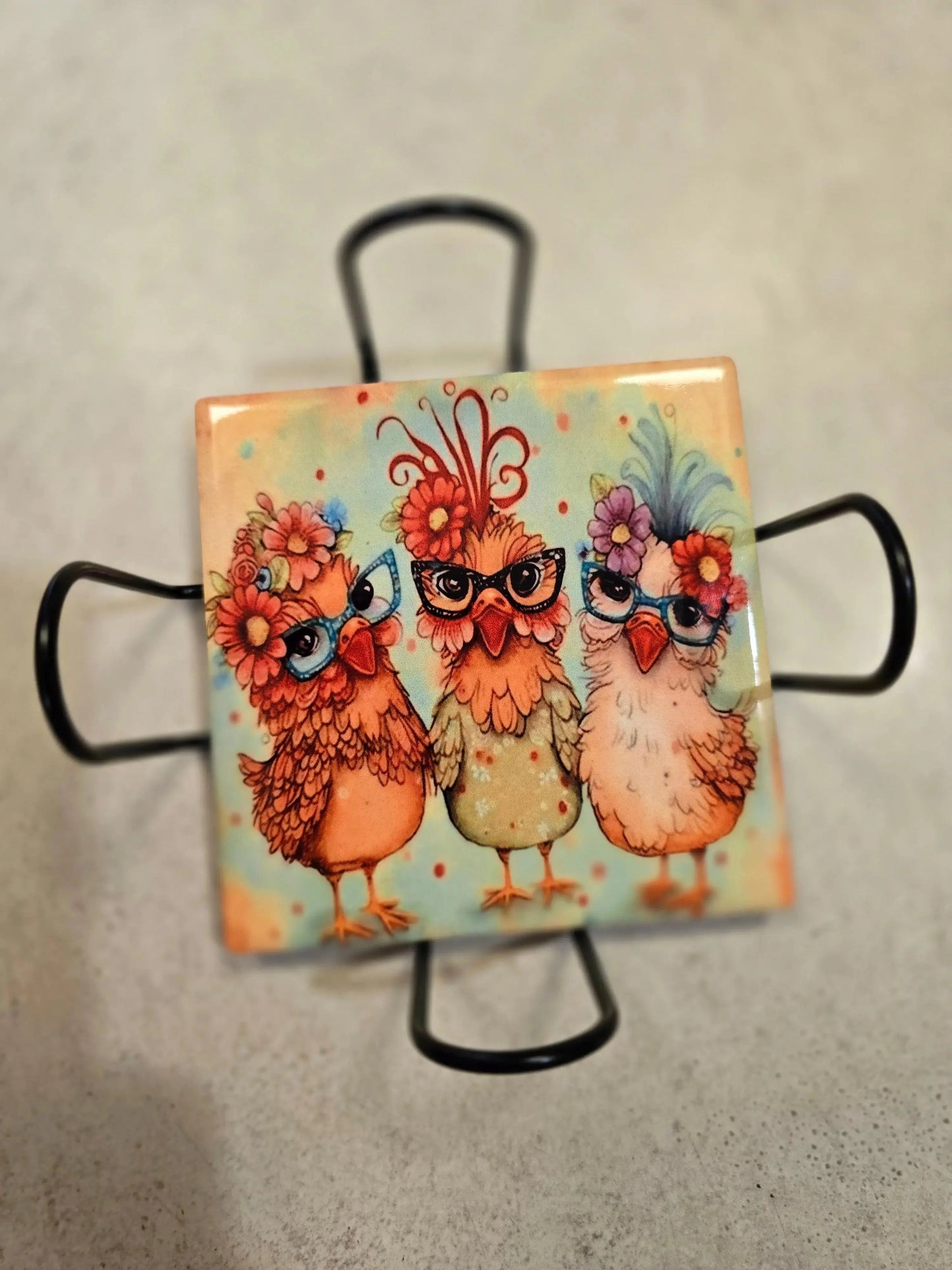 Fancy Chicken 🐔 4-inch Coasters - Dis An Dat Tumbler Store