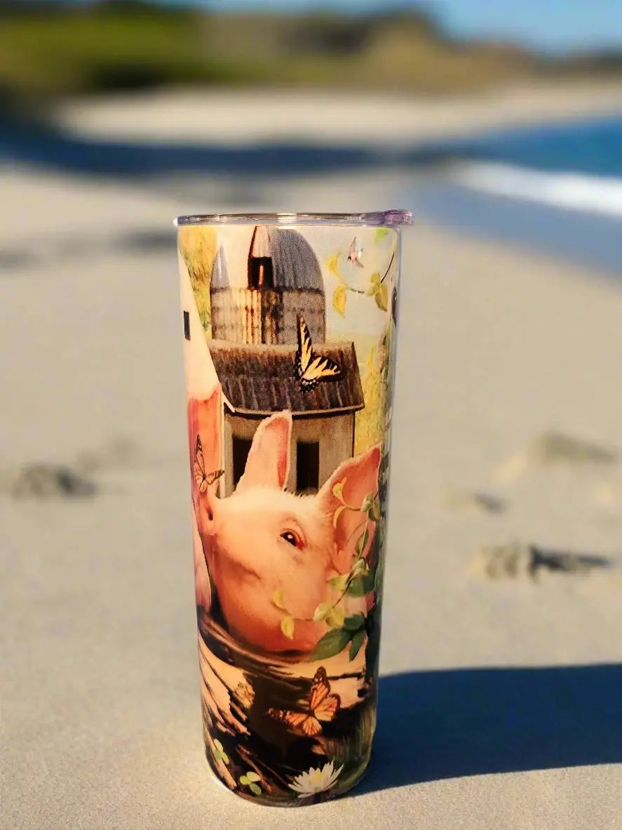 Custom 20oz Piggy Tumbler - Image #3